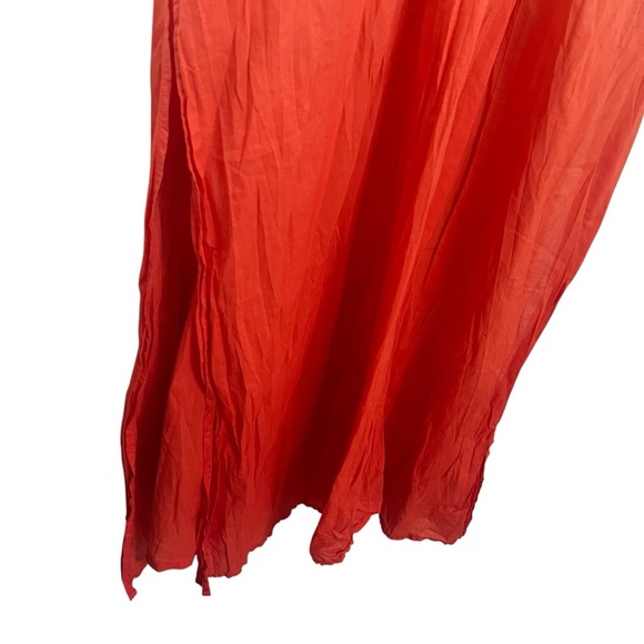 BODEN Maxi Long Empire Kaftan Orange Dip Dye Kimono Beach Cover Up Dress US 6 - Picture 8 of 10